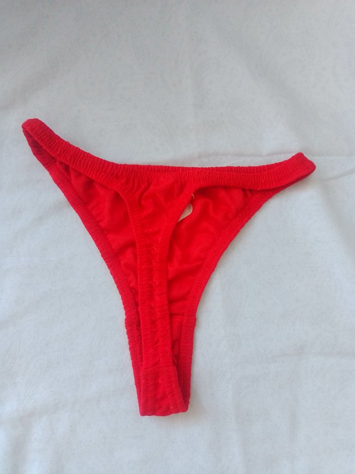 kırmızı string külot 3 - Görsel 3