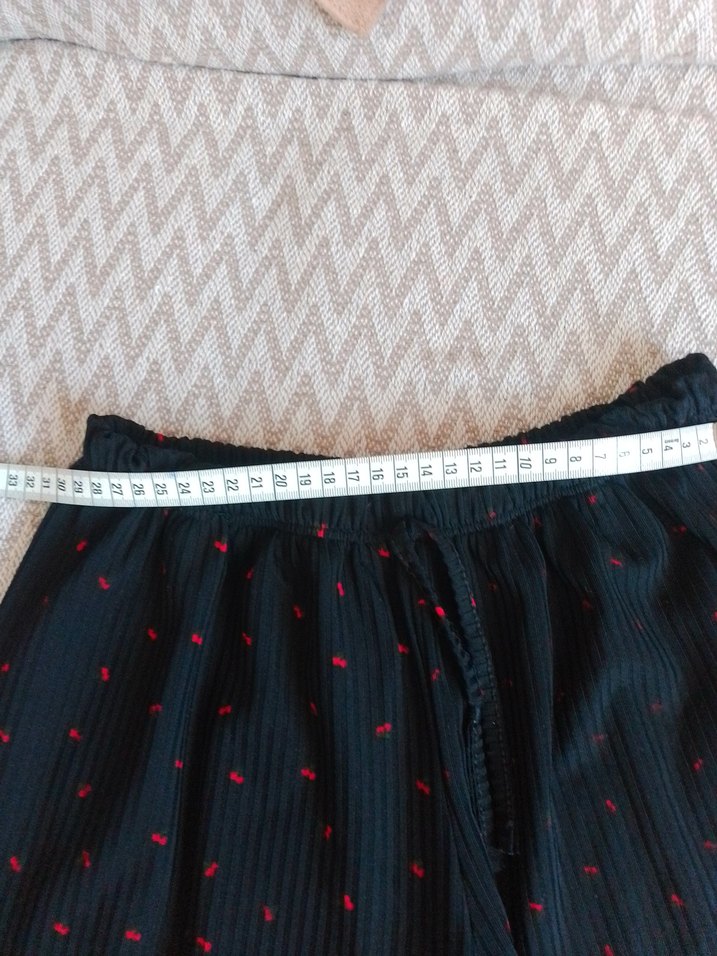 Siyah İp Askılı Rahat Kadın Pijama Takımı - Görsel 5