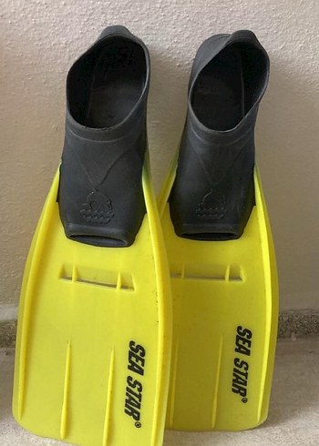 Decathlon Sea Star Sari Yuzme Ayak İzi Acik Topuklu Rahat Tasarim