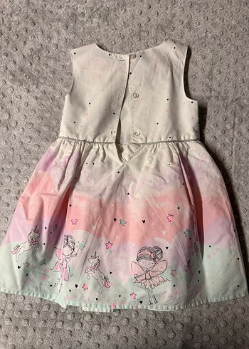 Kız Çocuk beyaz Renkli  Elbise - Görsel 2