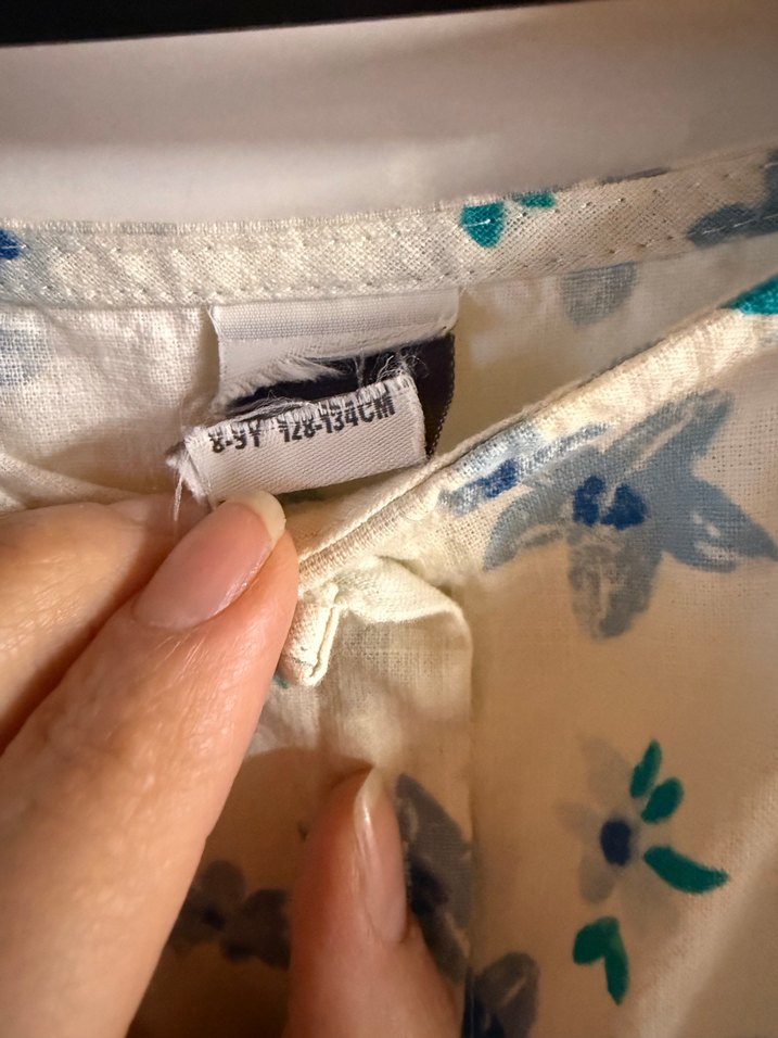 Çiçek Desenli Kız Elbisesi, Kısa Kollu, Pamuklu - Görsel 4