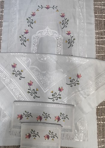  Beden gri Renk iğne oyası seccade takımı