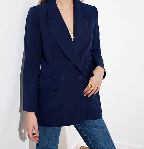 l Beden lacivert Renk Blazer ceket