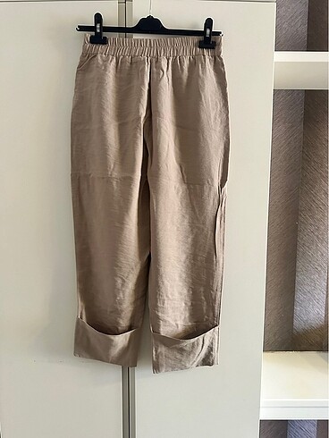m Beden camel Renk Zara kıvrık paça pantolon