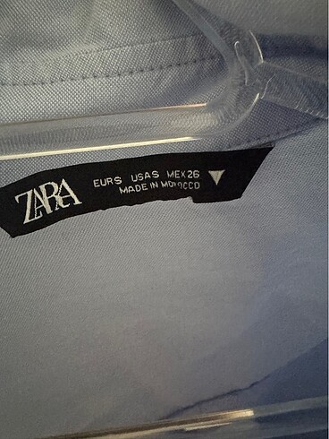 s Beden mavi Renk Zara gömlek