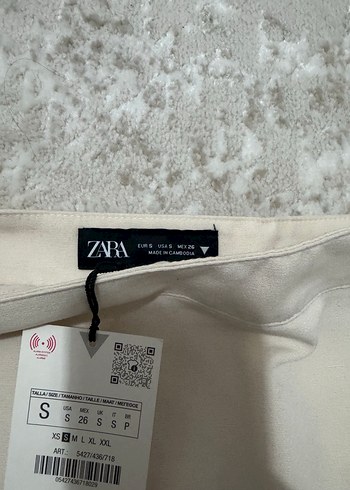 Bej Düz Uzun Kadın Etek - Görsel 3