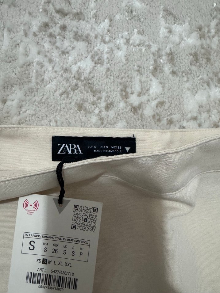 Bej Düz Uzun Kadın Etek - Görsel 3