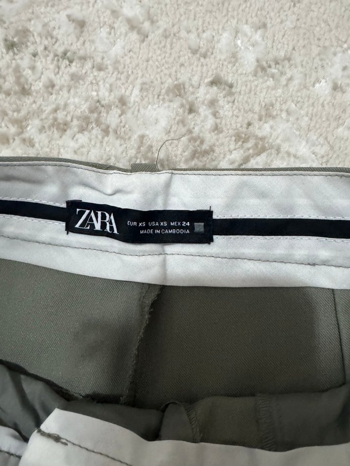 Gri Midi Kumaş Kadın Pantolon - Görsel 3