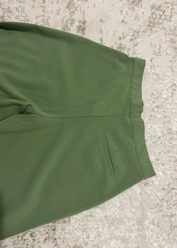 Yeşil Midi Kadın Kumaş Pantolon - Görsel 4
