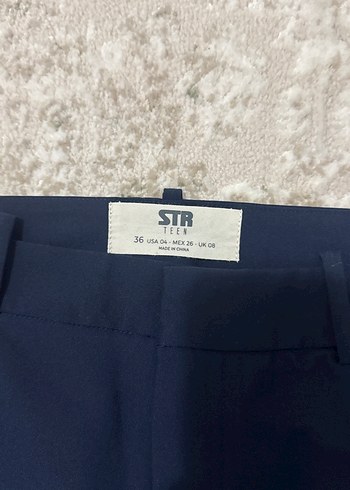 Lacivert Kadın Kumaş Pantolon - Görsel 3