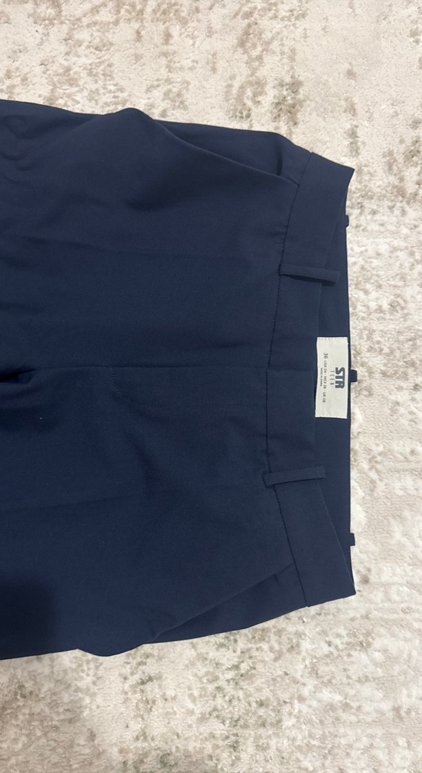 Lacivert Kadın Kumaş Pantolon - Görsel 2