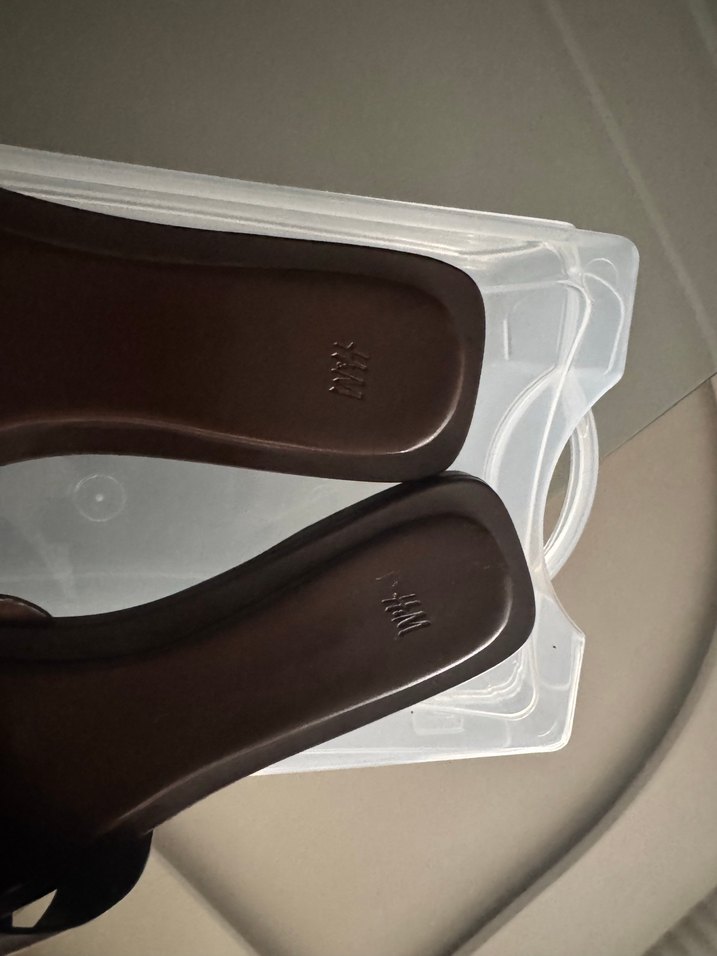 Kahverengi Kadın Topuklu Terlik - Görsel 4