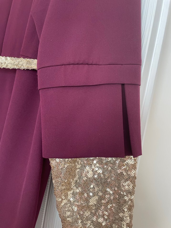 Zincir Detaylı Bordo tulum - Görsel 2