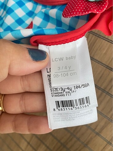 4 Yaş Beden mavi Renk Kız çocuk bikini