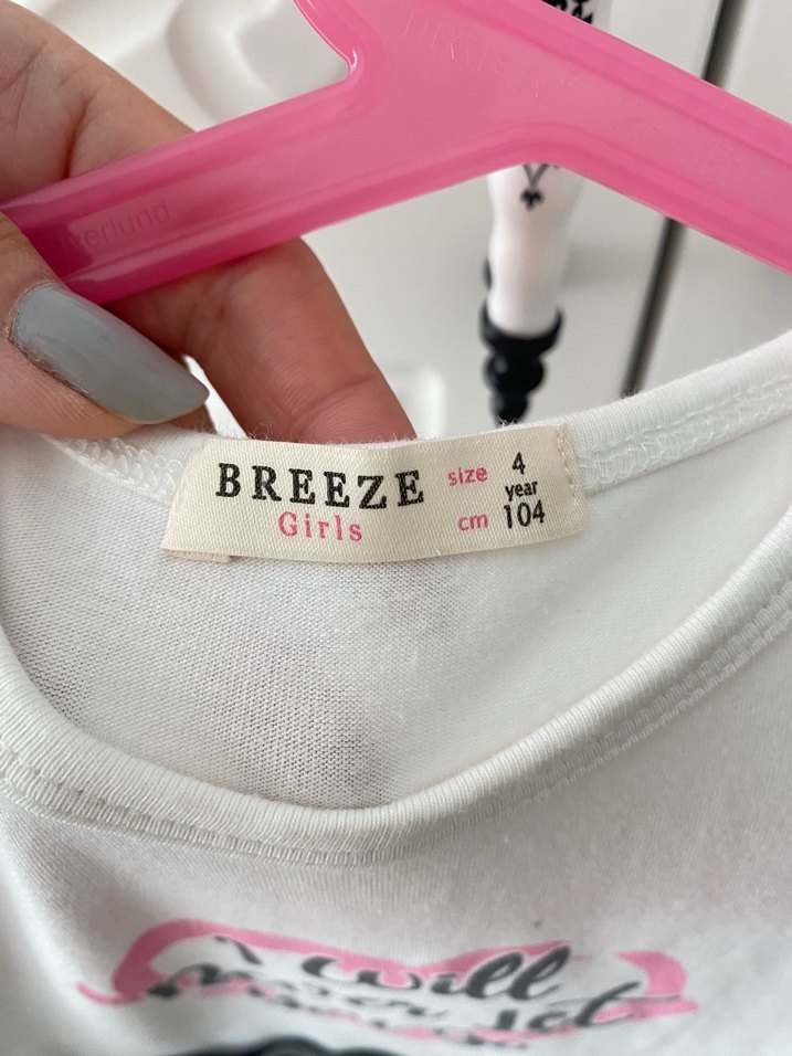 Gri Pamuklu Uzun Kollu Kız Elbisesi - Görsel 3