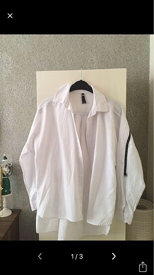 Beyaz oversize gömlek