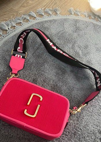 Pembe Kadın Kanvas Omuz Çantası - Görsel 3