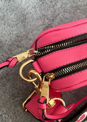 Pembe Kadın Kanvas Omuz Çantası - Görsel 6