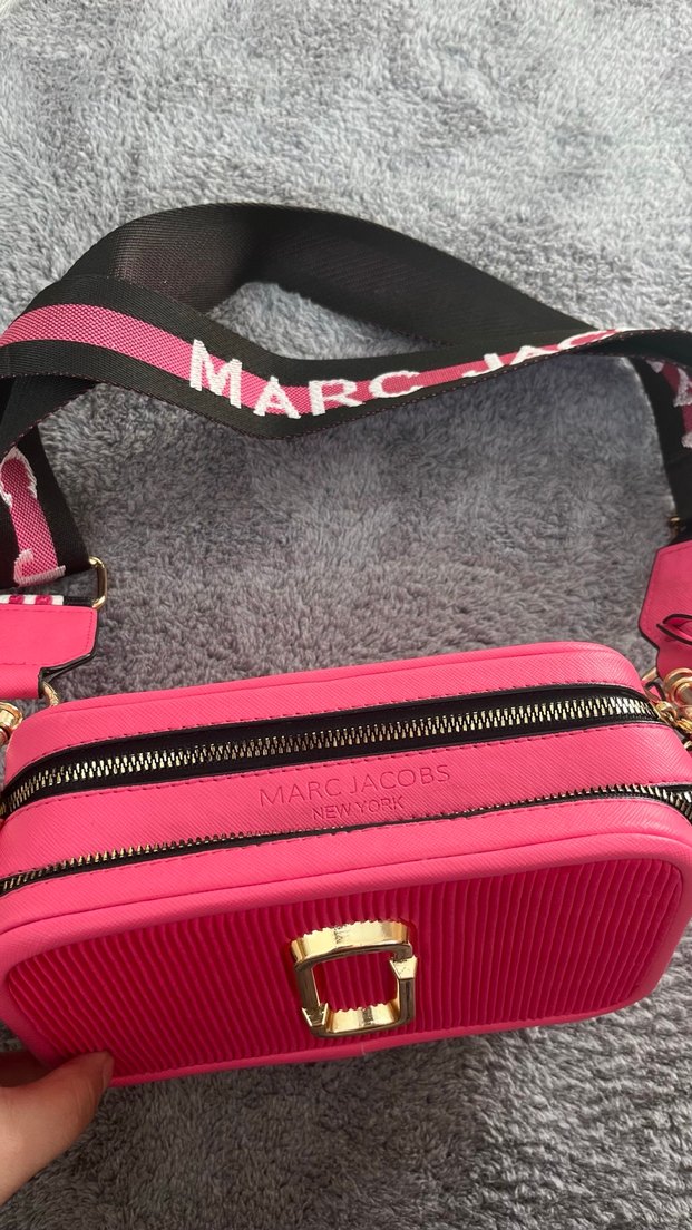 Pembe Kadın Kanvas Omuz Çantası - Görsel 4