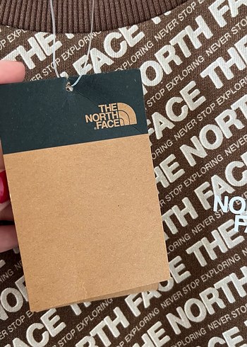 The North Face Kahverengi Baskılı Sweatshirt - Görsel 5