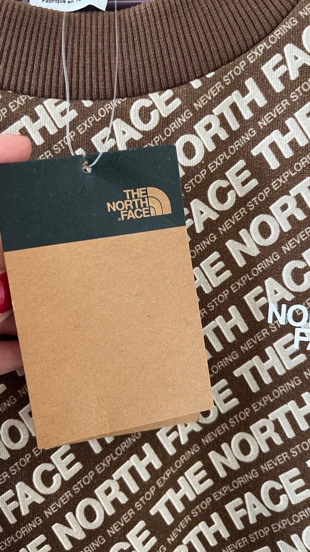 The North Face Kahverengi Baskılı Sweatshirt - Görsel 5