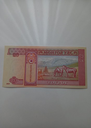  Moğolistan 20 Tugrik Çil Koleksiyonluk