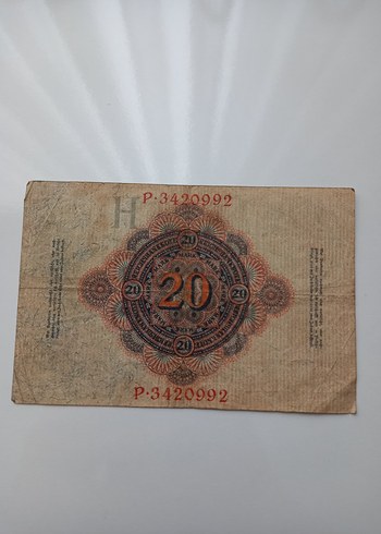 Alman 20 Mark ÇT Koleksiyonluk