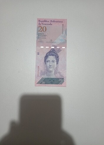 Venezuella 20 Bolivar Çil Koleksiyonluk (H70) 