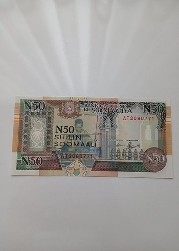 Somali 50 Şilin Çil Koleksiyonluk