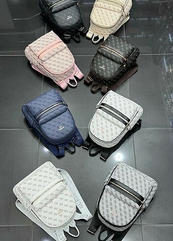 Guess Guess Sırt çantası Astarsız 2 gözlü Fermuar kapamalı Yanlarda