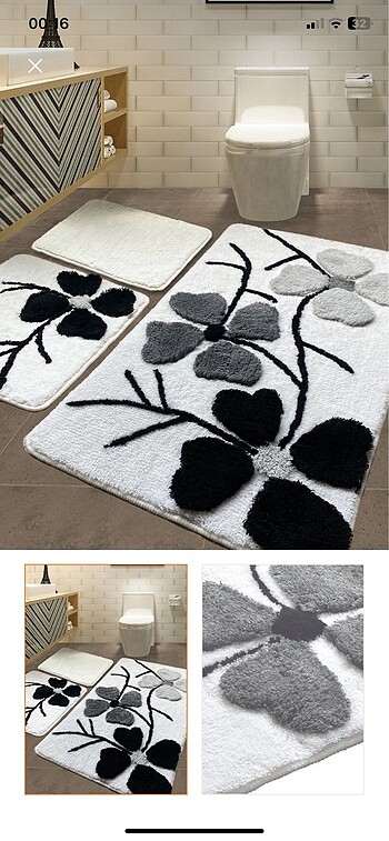 Banyo paspas takımı