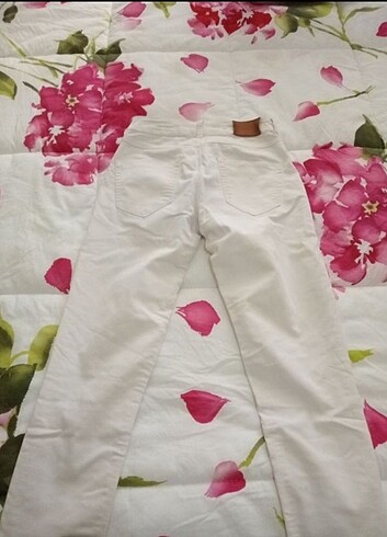 Zara s beden krem rengi pantolon 