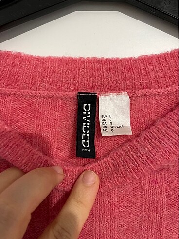 l Beden pembe Renk H&M kazak
