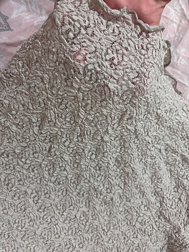 s Beden Dantel crop bluz
