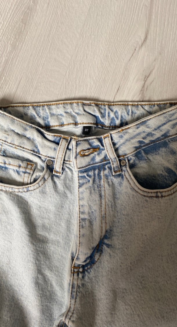 Gri Midi Denim Kadın Jean - Görsel 3