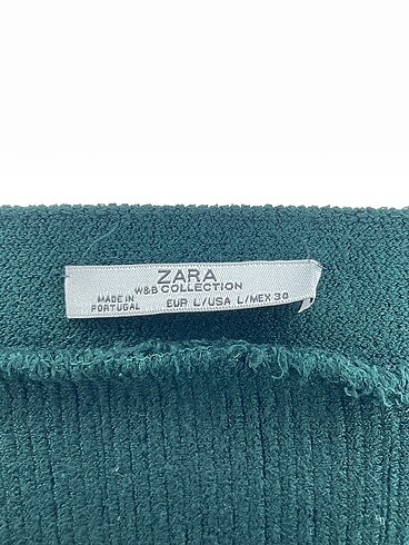 l Beden yeşil Renk Zara Mini Etek %70 İndirimli.
