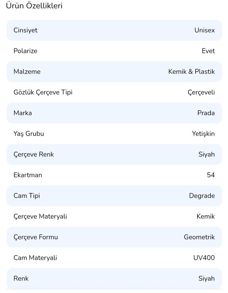 Prada Unisex Polarize Güneş Gözlüğü. Orijinal - Görsel 4