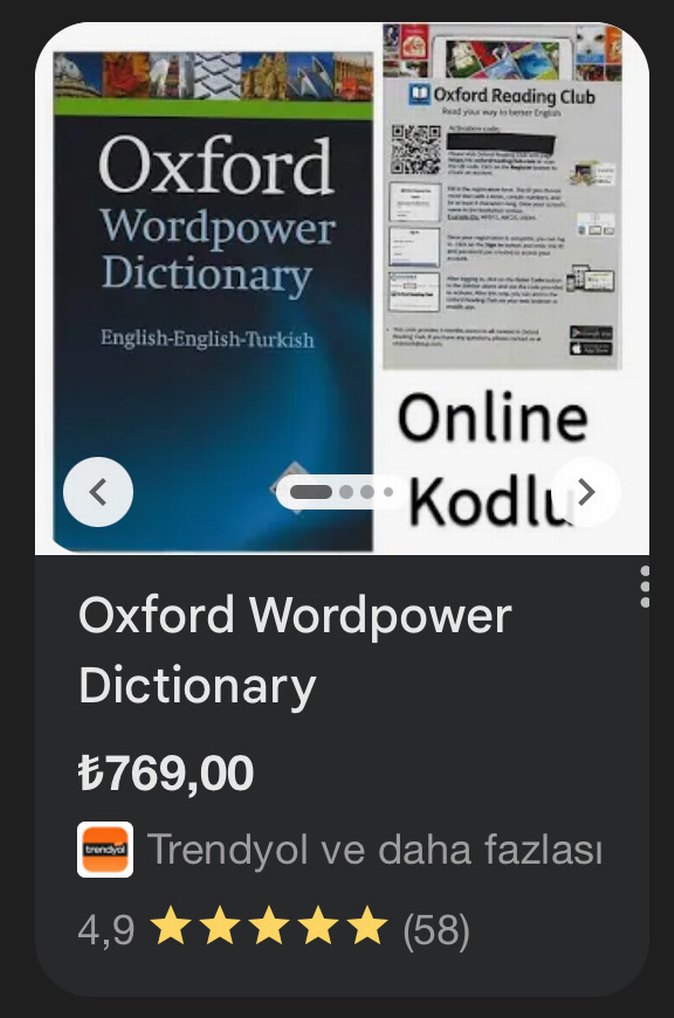 Oxford Wordpower İngilizce Sözlük - Görsel 4