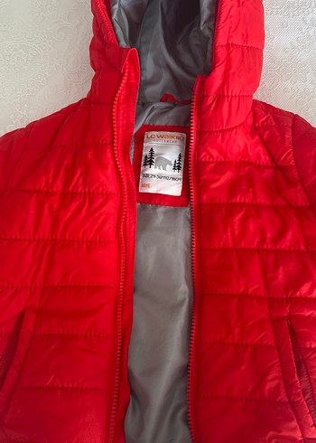 Erkek Çocuk Kırmızı Kapüşonlu Fermuarlı Ceket - Görsel 3