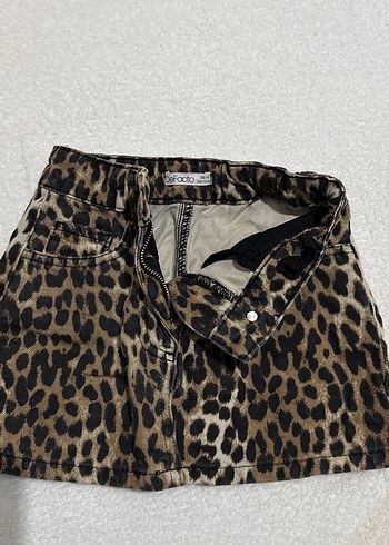 Kız çoçuk leopar etek - Görsel 3