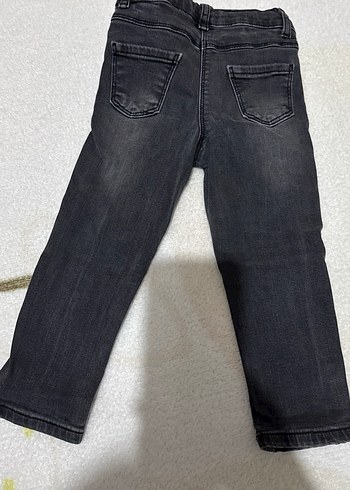 Erkek Çocuk Gri Dar Kesim Kot Pantolon - Görsel 2