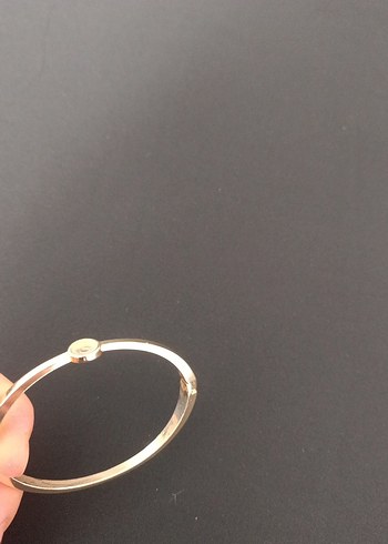  Beden altın Renk Altın Renkli Minimalist Kadın Bileklik