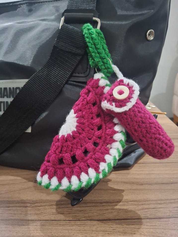 Bohem Tarzı Örgü Gözlük Kılıfı ve Ruj kılıfı - Görsel 3