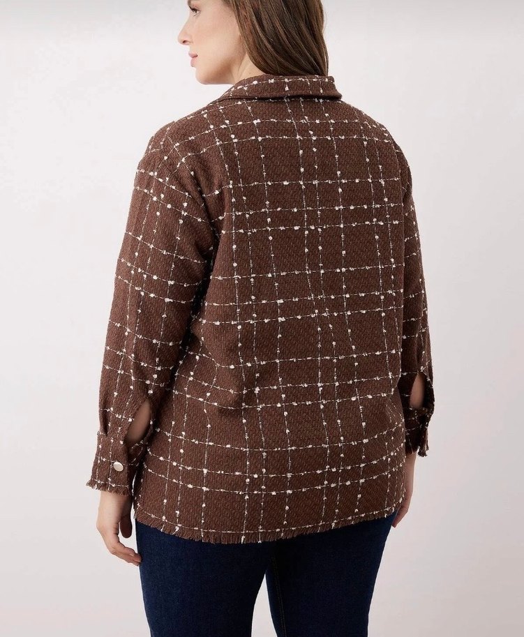 Kahverengi tüvit dokuma gömlek - Görsel 2