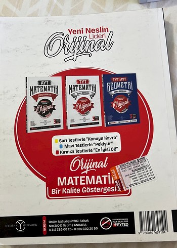  AYT Matematik Soru Bankası Orijinal