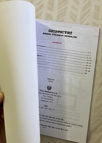  Beden Renk Pergel Yayınları AYT Geometri Soru Kitabı