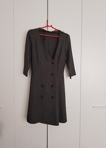 36 Beden gri Renk H&M ELBİSE