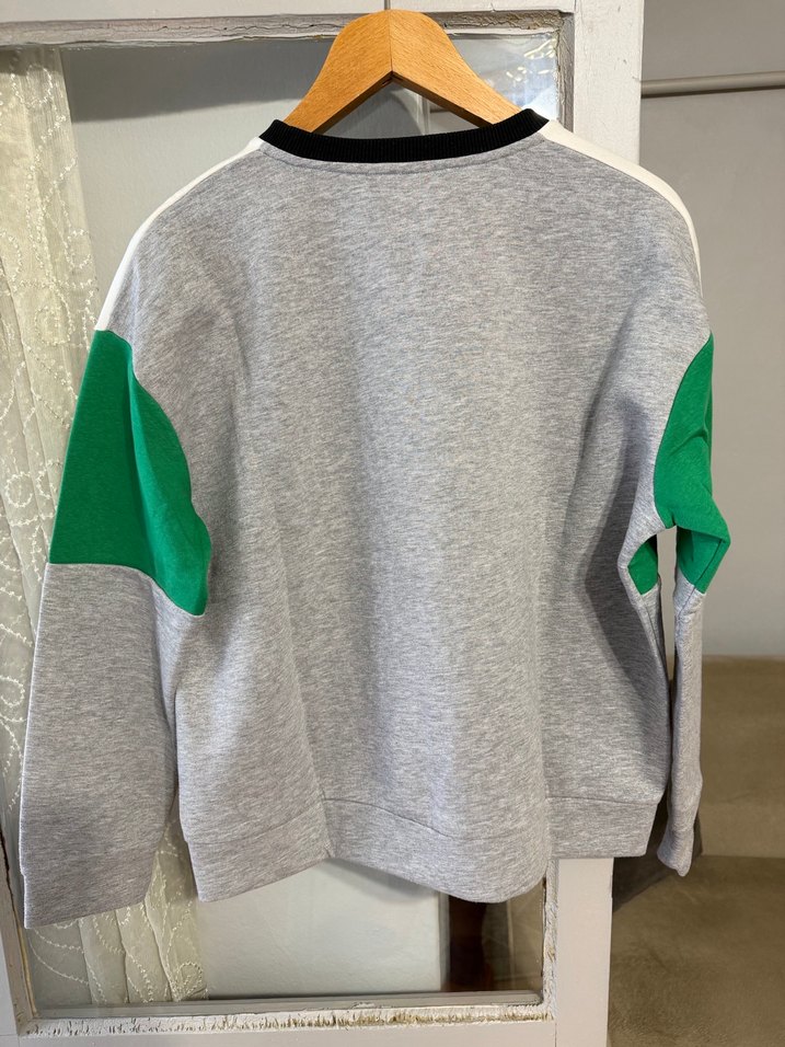 Renk Bloklu Kadın Sweatshirt - Görsel 4