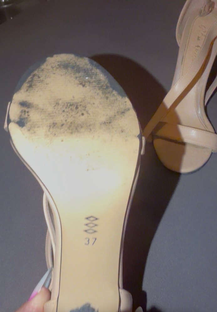 Bej Tokalı İnce Topuklu Kadın Abiye Ayakkabı - Görsel 2