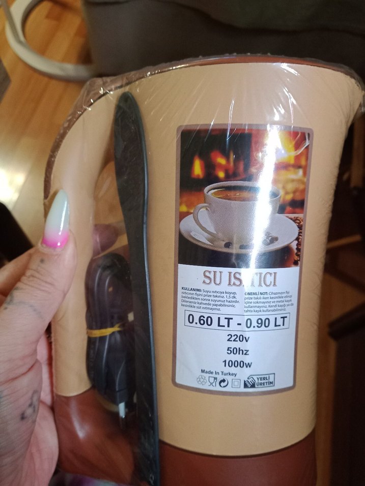 Kahve Makinesi Su Isıtıcı Kahverengi 0.6-0.9 L - Görsel 3